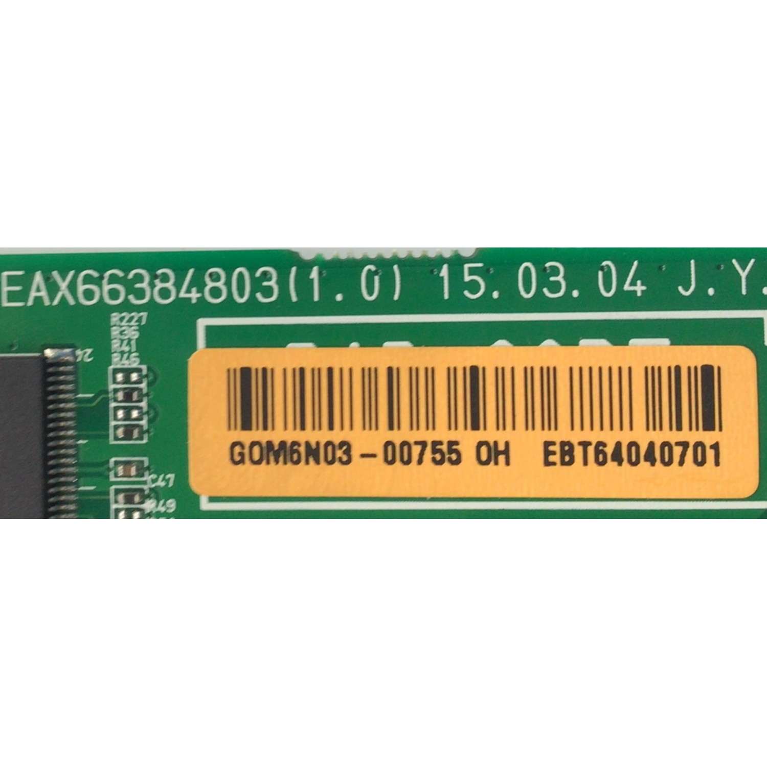 MAIN PARA MONITOR LG / NUMERO DE PARTE EBT64040701 / EAX66384803 / 63425001 / NUMERO DE PANEL LD550EUE (FH)(B1) / MODELO 55SL5B - Imagen 2